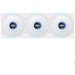 A product image of Lian Li UNI FAN TL120 LCD - 120mm Reverse Blade Modular LCP Fan 3-Pack w/ Controller (White)