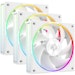 A product image of ID-COOLING AF Series 120mm ARGB Performance PWM Fan 3-Pack (White)