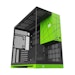 A product image of Geometric Future Model 5 - Mid Tower Glass Case (Black/Green)
