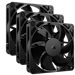 A product image of Corsair RS120 - 120mm PWM Fan 3-Pack (Black)