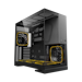 A product image of Geometric Future Model 5 w/ Fans - Mid Tower Glass Case (Black/Grey)