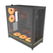 A product image of Montech HS01 PRO - Mesh Reversible Layout Mid Tower Case (Black)